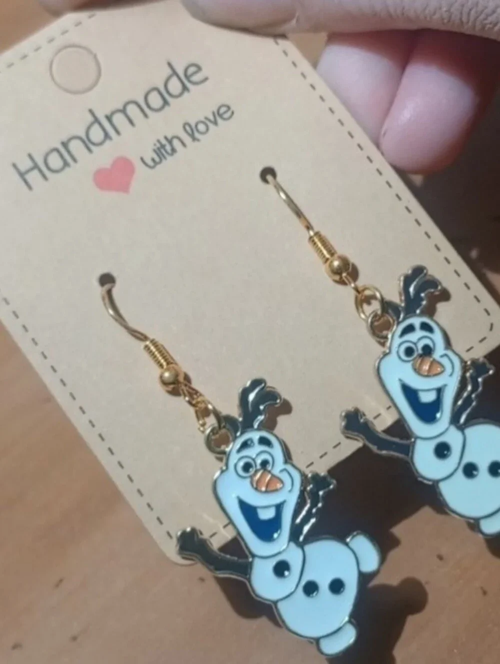 $8 Each Or Bundle 5/$20 Me Box- Handmade White Olaf Inspired Snowman Earrings